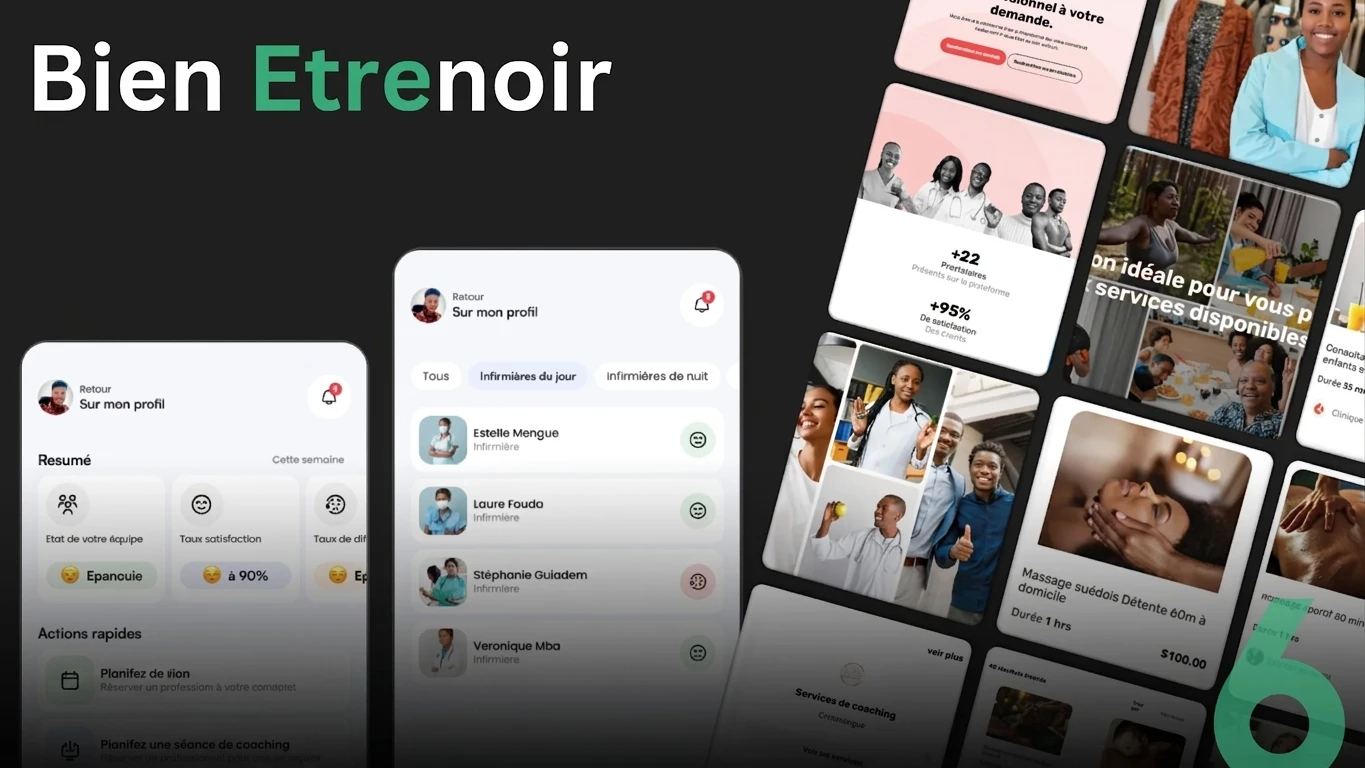 Bien Etrenoir desktop interface designed by TecXra